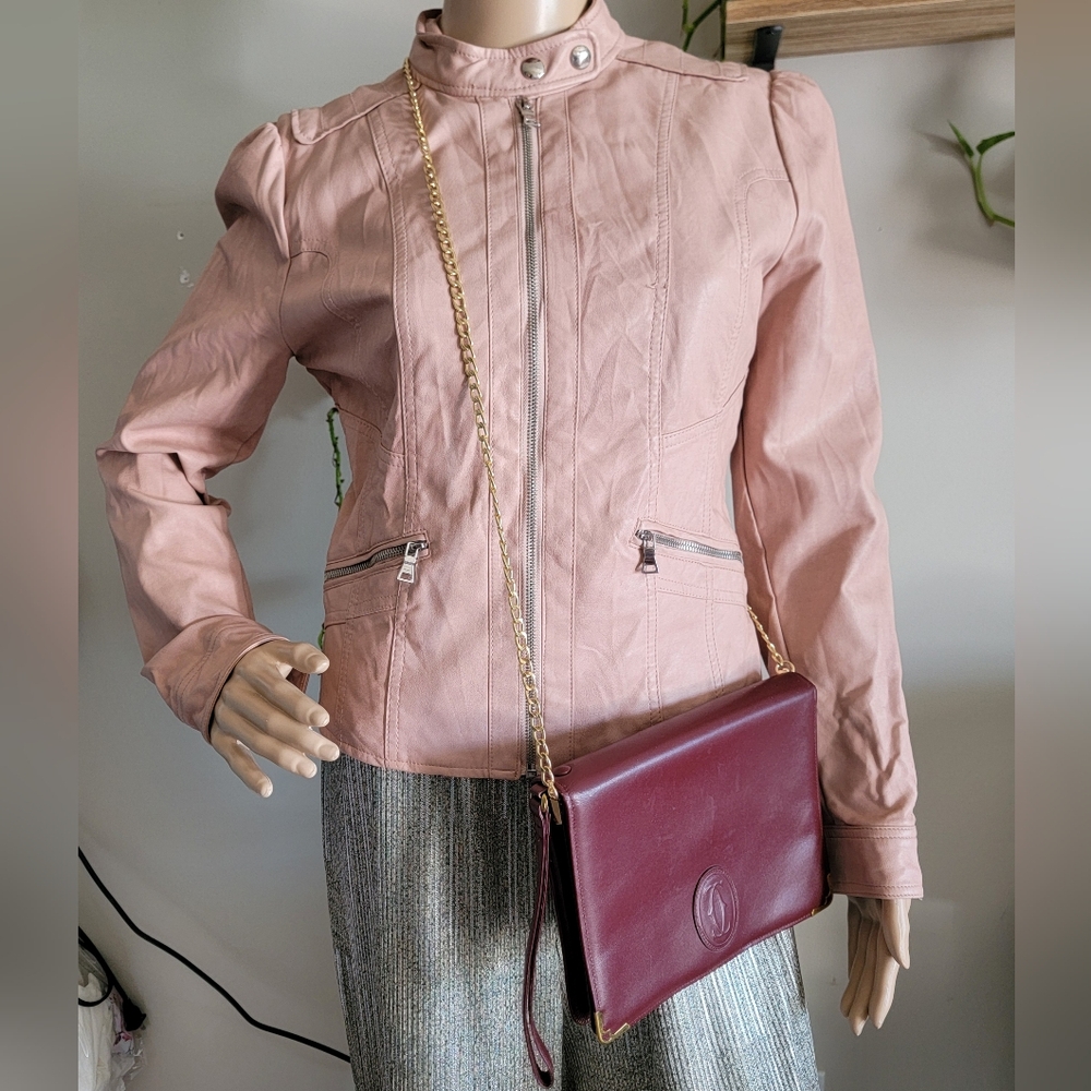 Firm✅️ Authentic CARTIER leather bag with Free Chain Strap